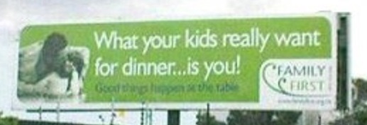 What your kids really want for dinner...is you!