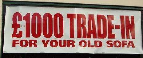 UP TO $1,000 TRADE-IN FOR YOUR OLD SOFA