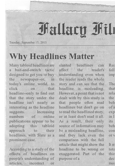 Why Headlines Matter